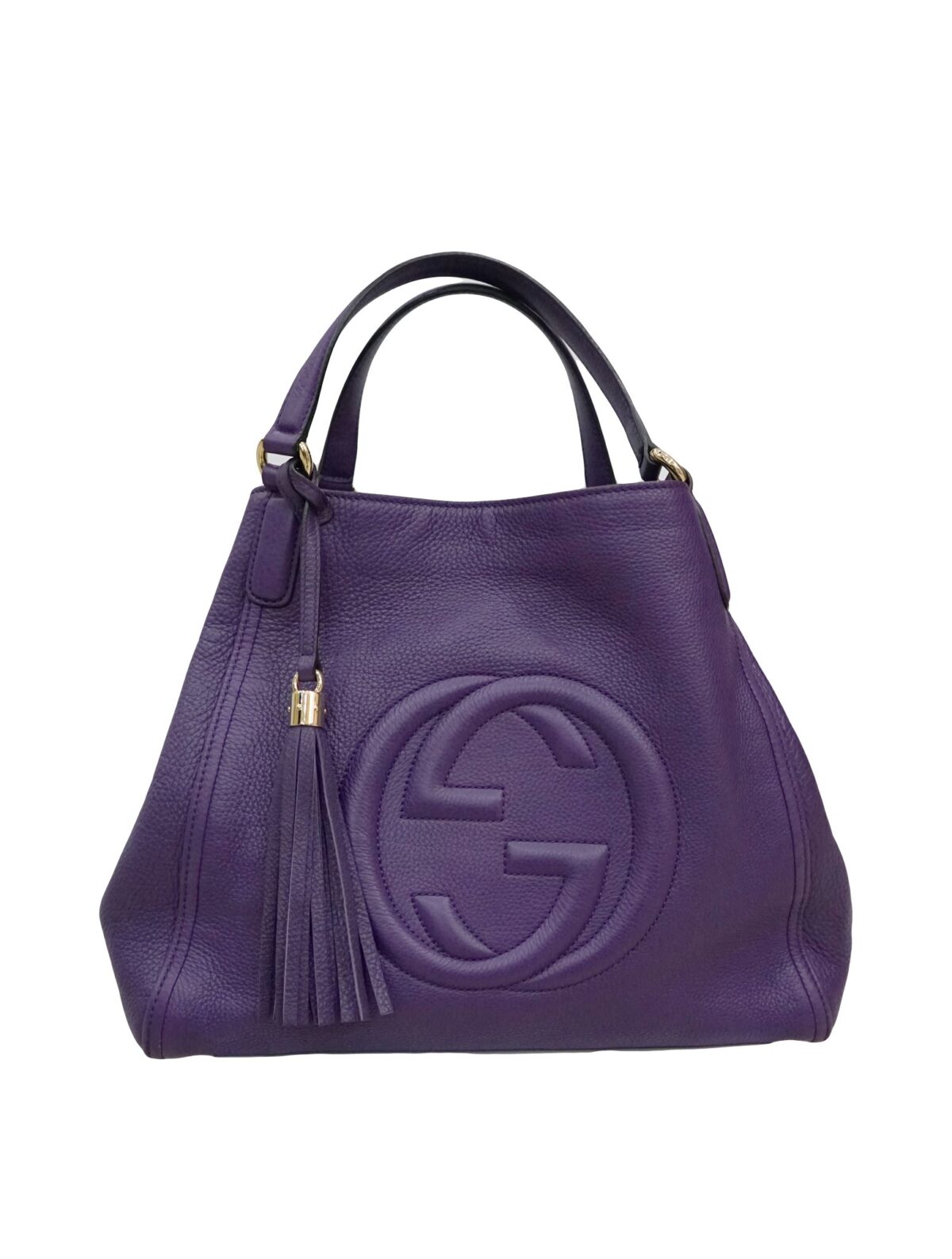 PEBBLED LEATHER MEDIUM SOHO HOBO BAG