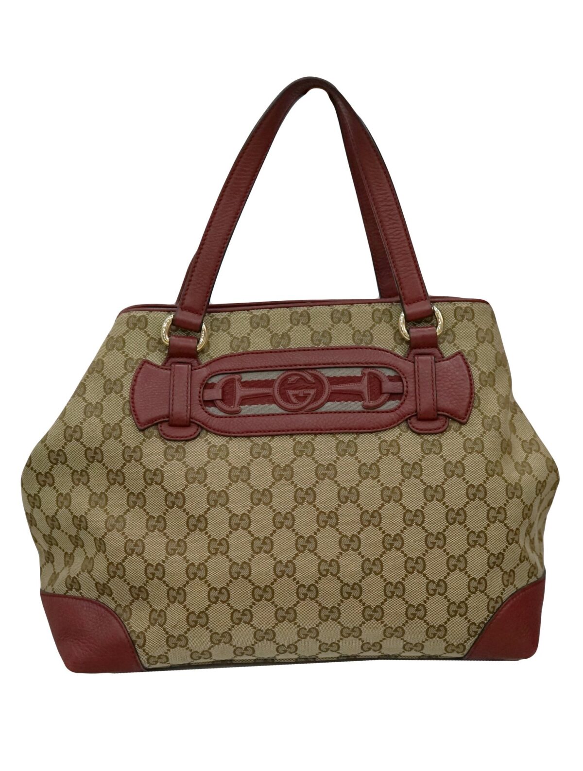 GG MONOGRAM CANVAS DRESSAGE BAG