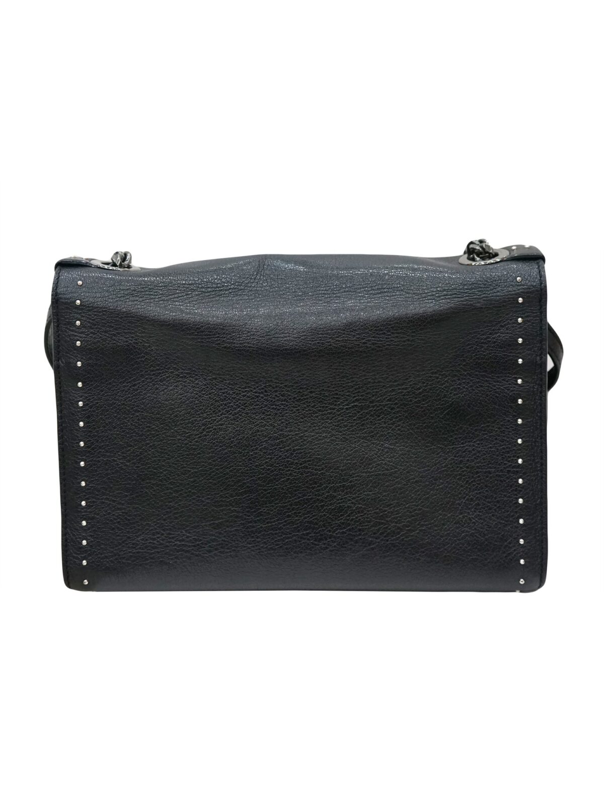 BLACK STUDDED REBEL SHOULDER BAG