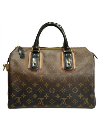 MONOGRAM LEATHER SPEEDY BAG