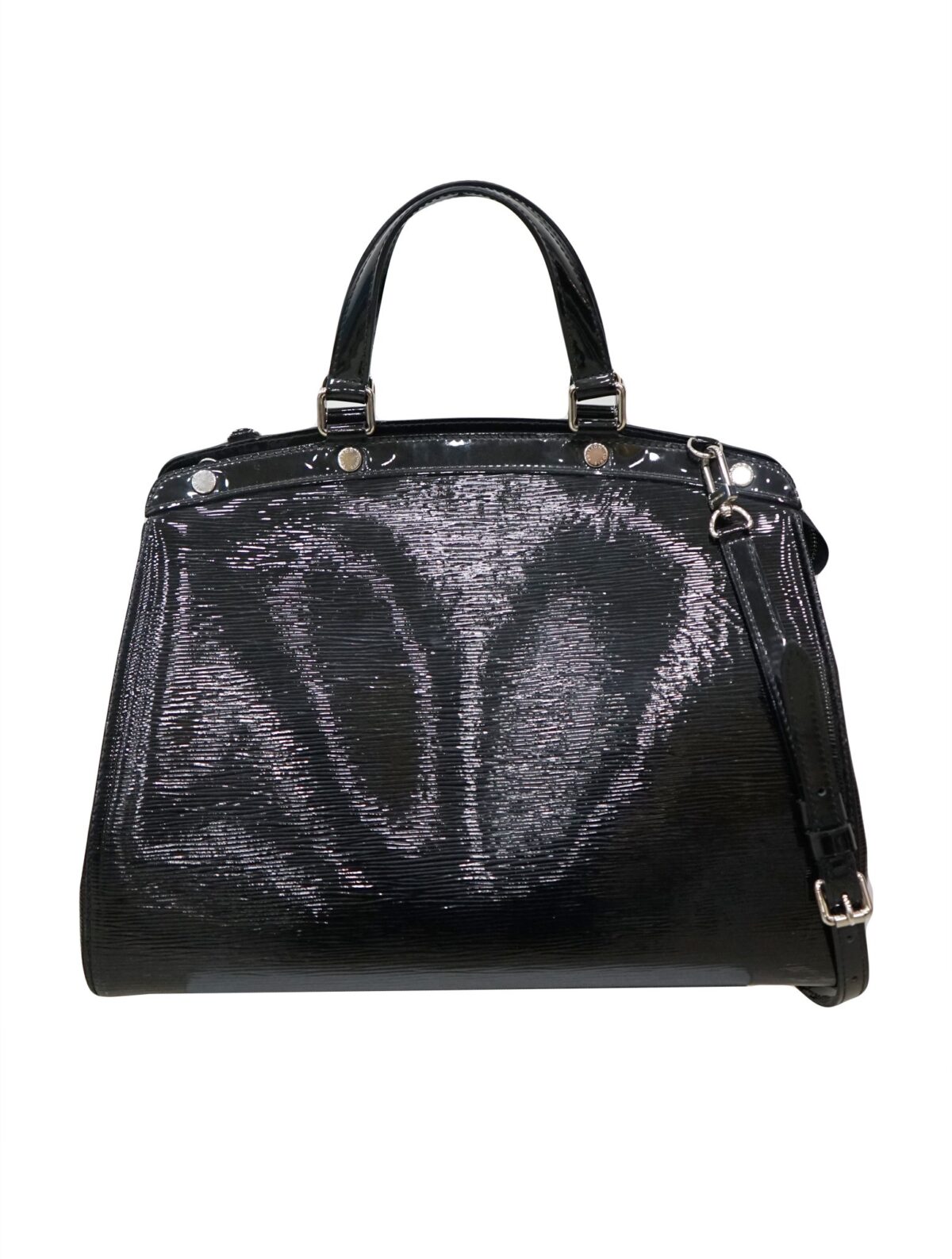 BLACK ELECTRIC EPI LEATHER BREA BAG