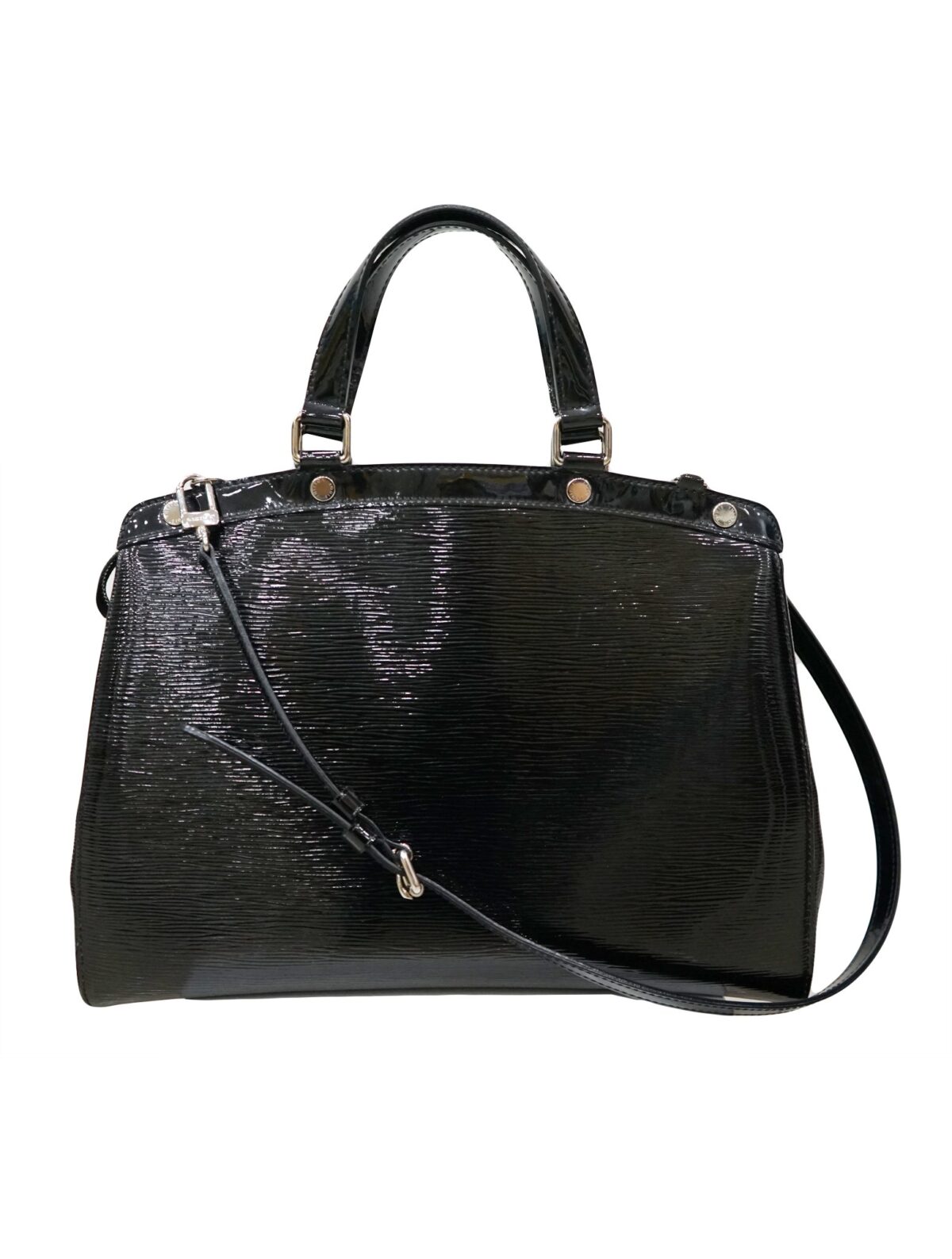 BLACK ELECTRIC EPI LEATHER BREA BAG