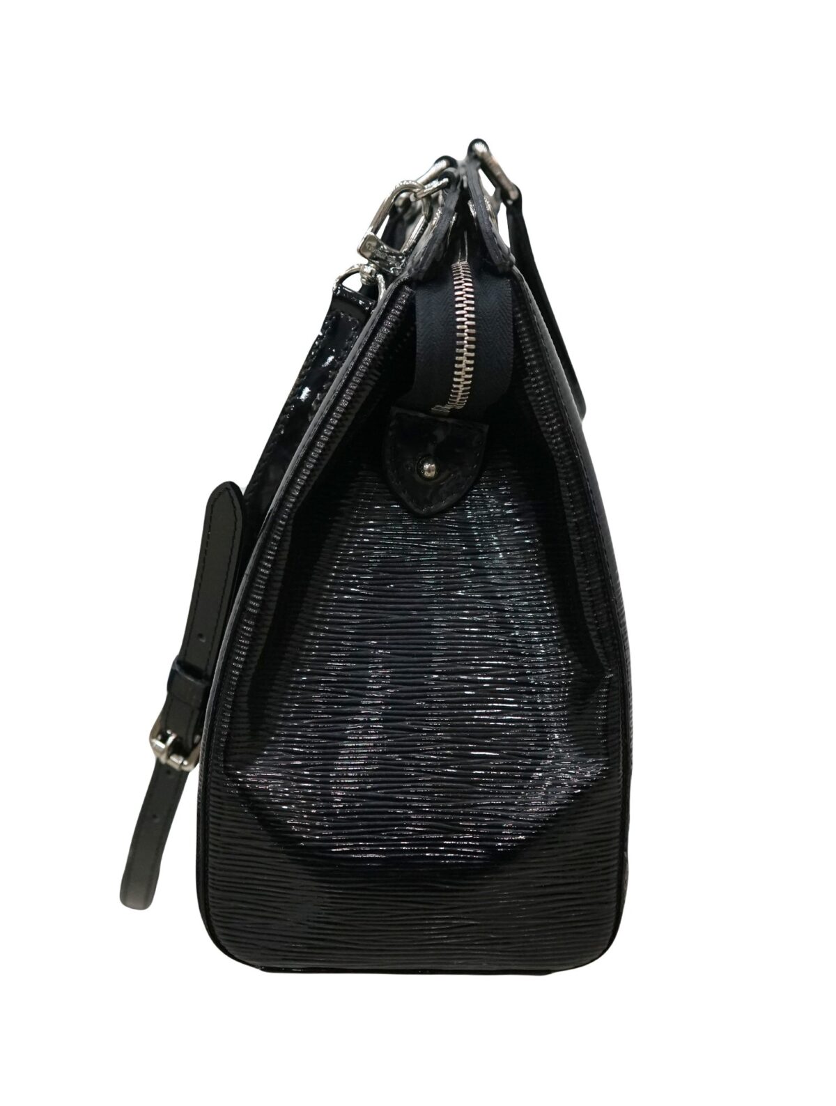 BLACK ELECTRIC EPI LEATHER BREA BAG