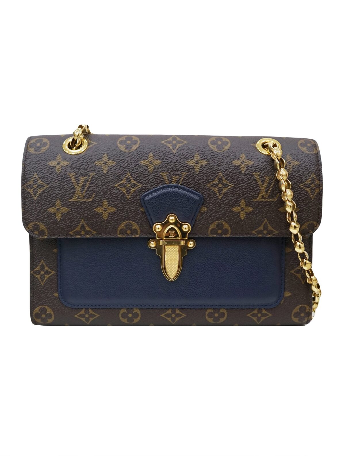 MONOGRAM CANVAS BLUE VICTORIE HANDBAG