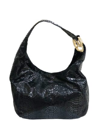 FULTON  PYTHON EMBOSSED SHOULDER BAG