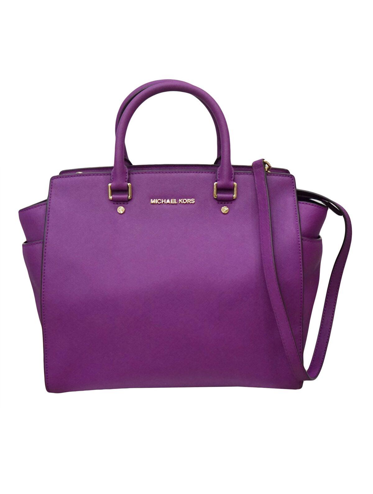 SELMA PURPLE LEATHER BAG
