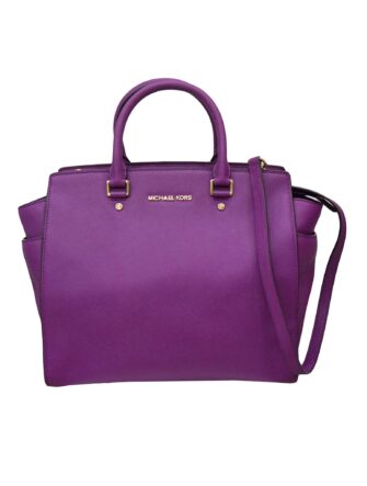 SELMA PURPLE LEATHER BAG