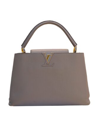 BEIGE TAURILLON LEATHER CAPUCINE BAG