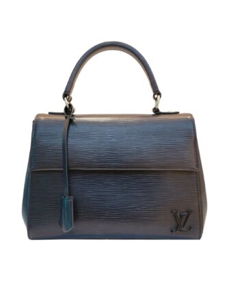 BLACK EPI LEATHER CLUNY BAG