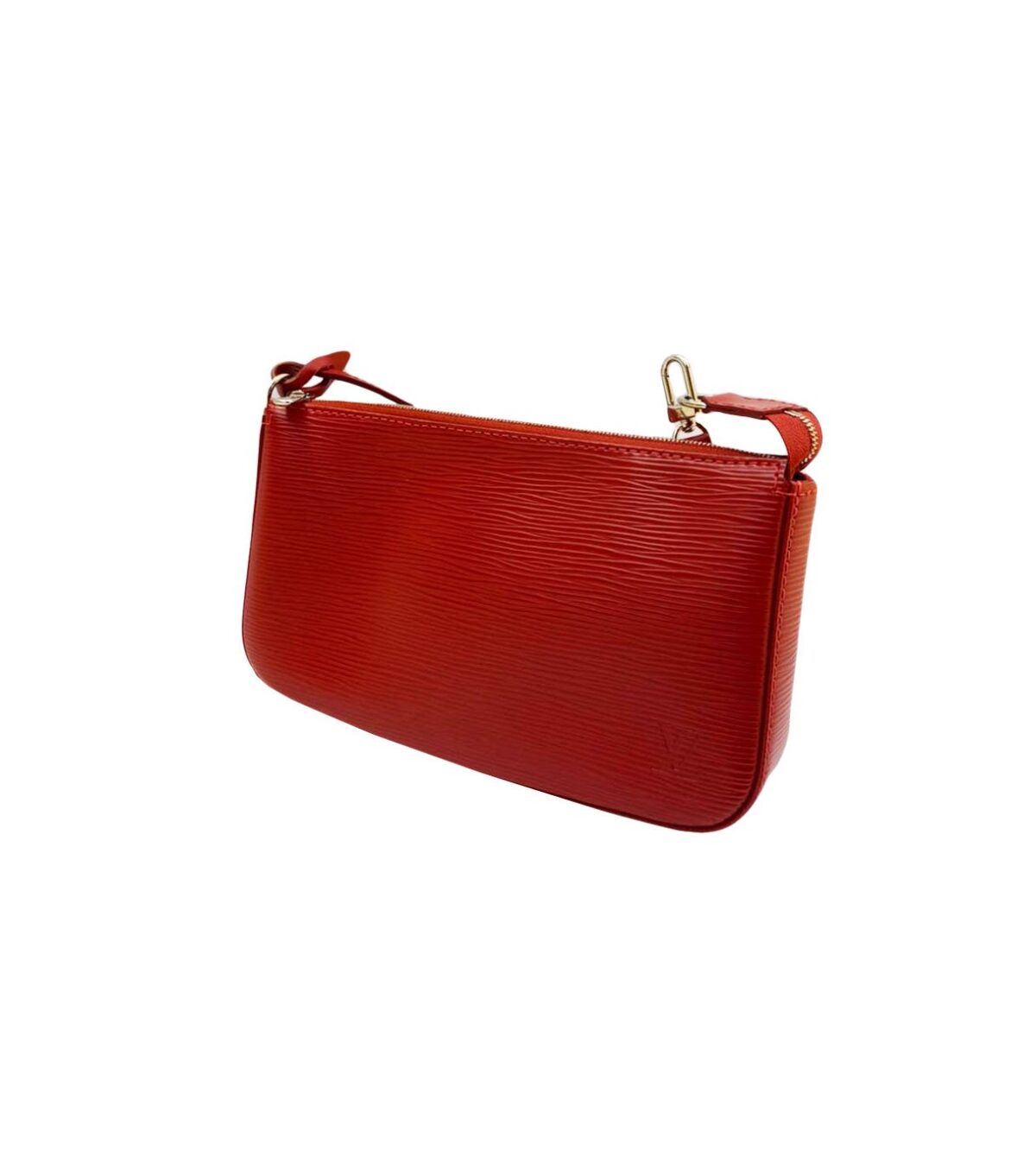 RED EPI LEATHER POCHETTE ACCESSORIES BAG
