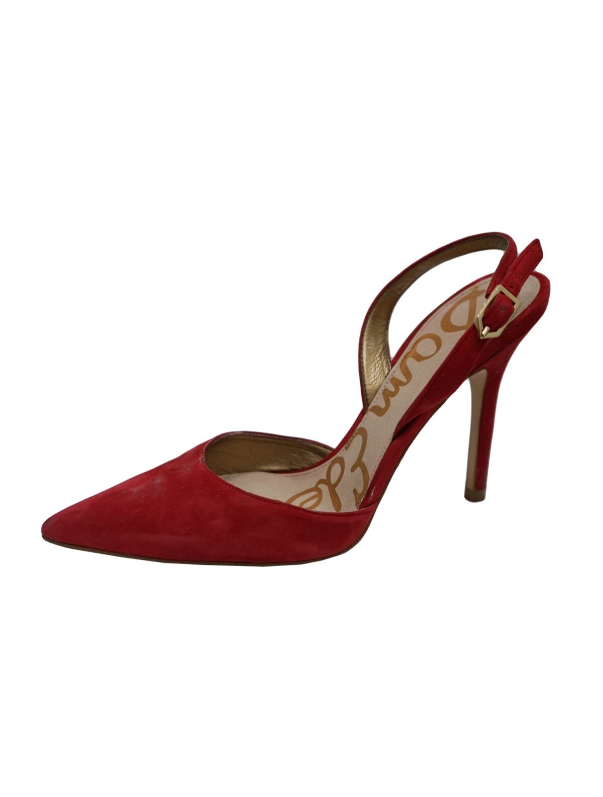 RED SUEDE LEATHER DORA SANDALS