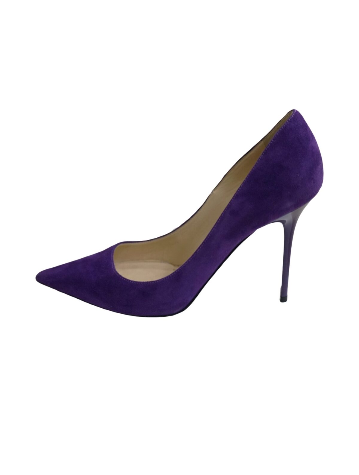 PURPLE SUEDE LEATHER PUMPS
