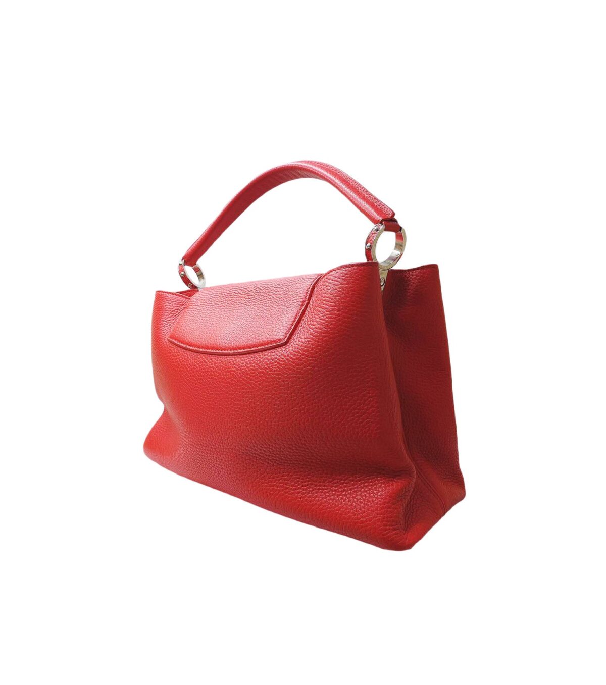 RED TAURILLON LEATHER CAPUCINE GM BAG