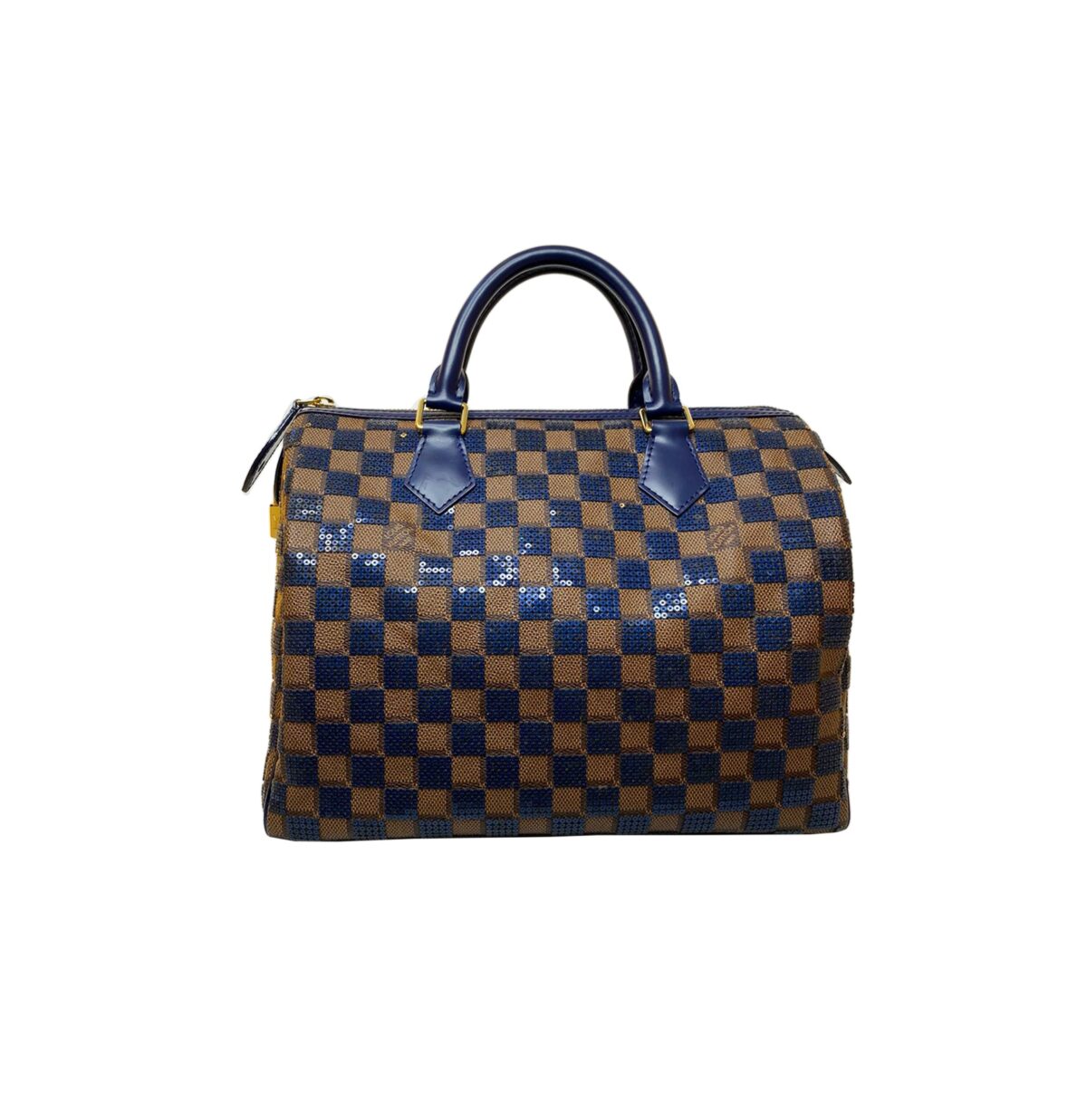 LIMITED EDITION BLUE DAMIER EBENE PAILLETES SPEEDY 30 BAG