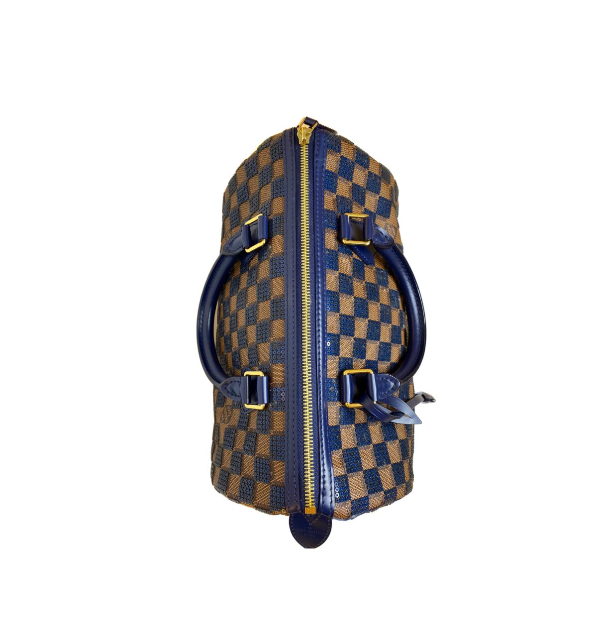 LIMITED EDITION BLUE DAMIER EBENE PAILLETES SPEEDY 30 BAG