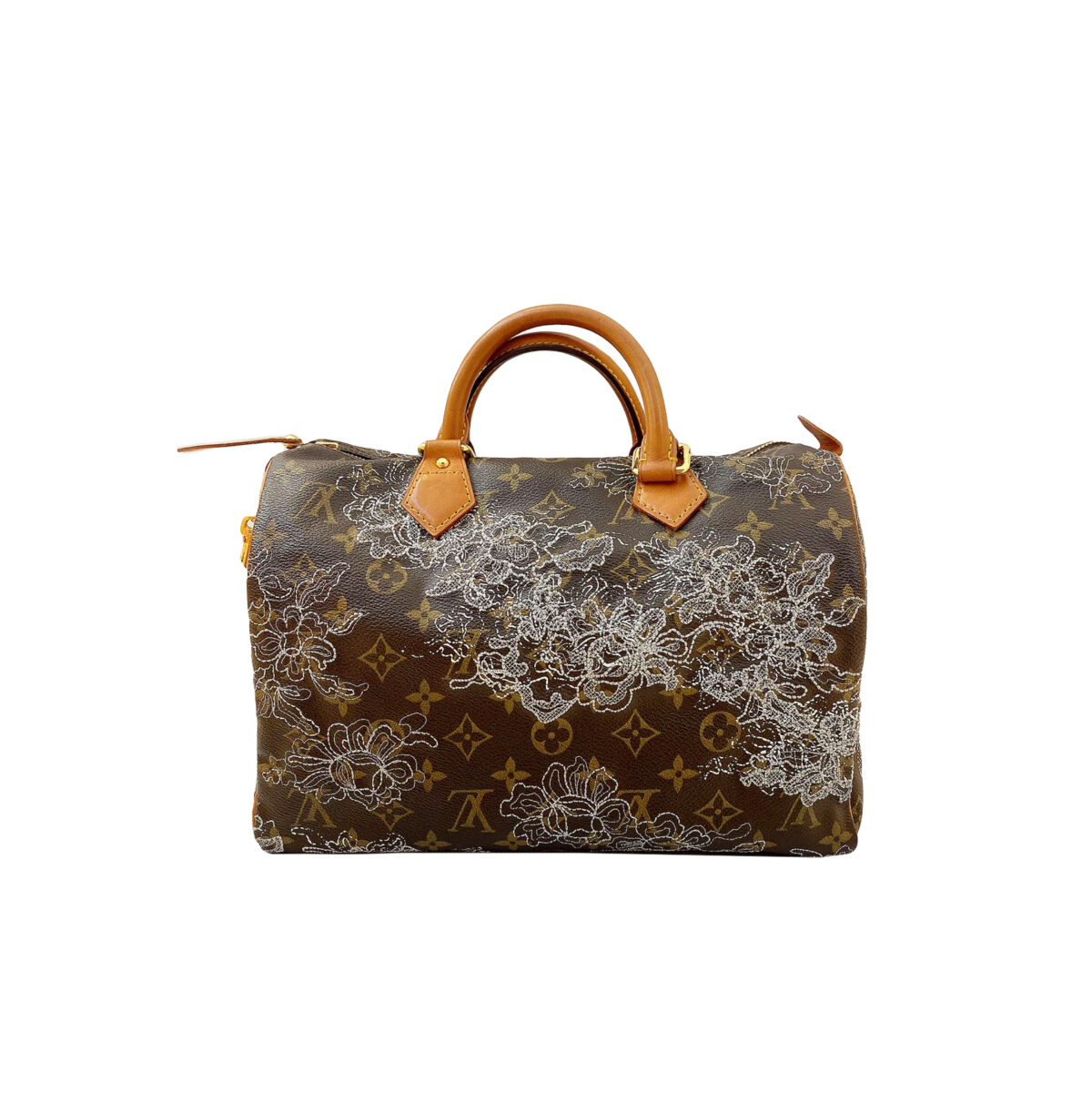 BROWN MONOGRAM DENTELLE SPEEDY 30 BAG