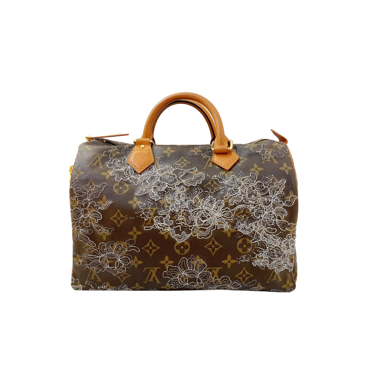 BROWN MONOGRAM DENTELLE SPEEDY 30 BAG