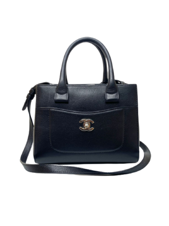 GRAINED LEATHER MINI NEO EXECUTIVE SHOPPING TOTE