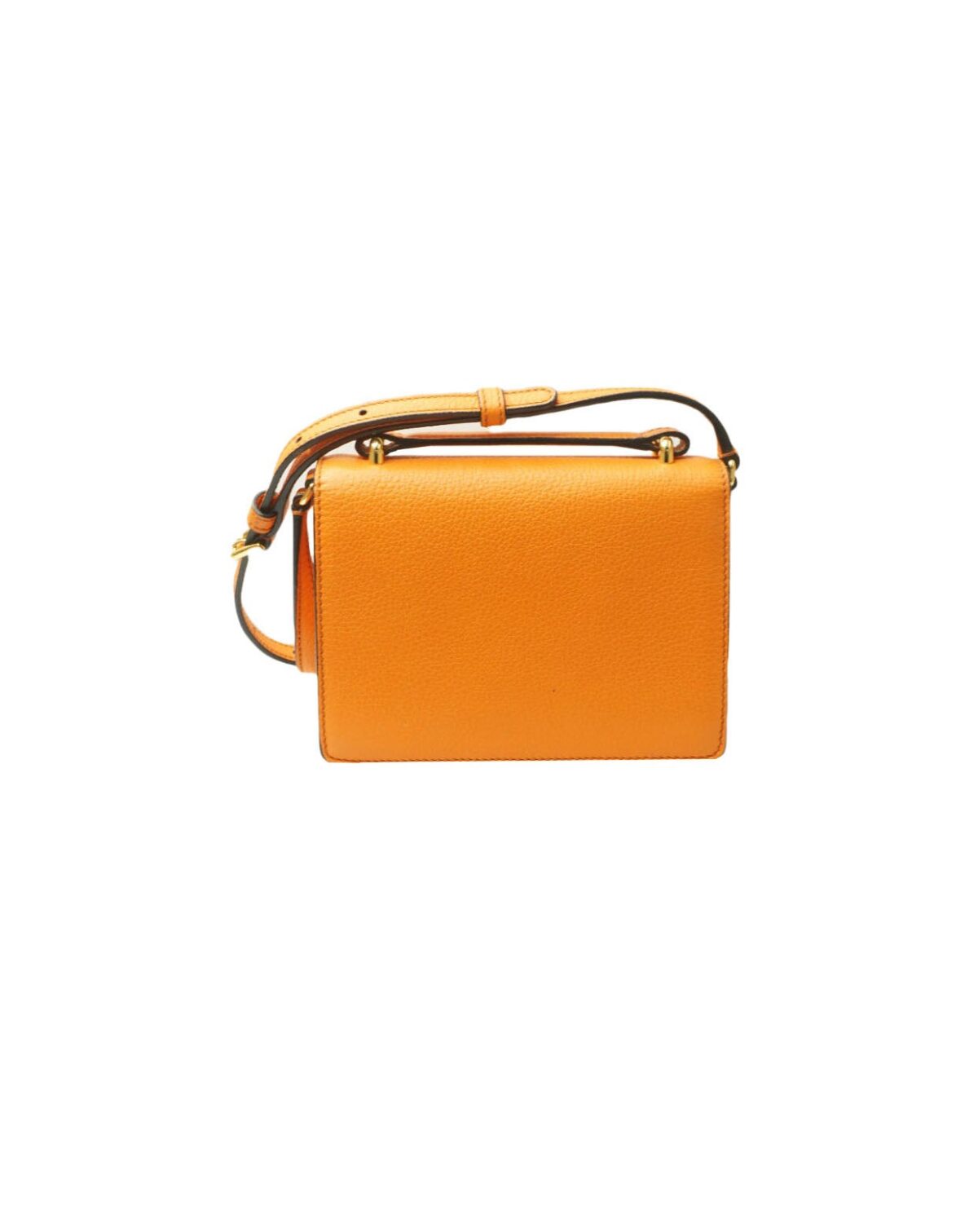ORANGE LEATHER MINI ROSALIA CROSSBODY BAG