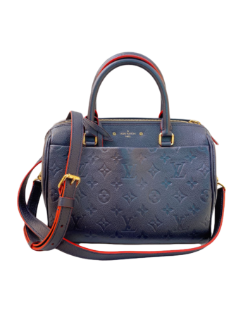 MARINE ROUGE MONOGRAM EMPREINTE LEATHER SPEEDY  BANDOULIERE BAG