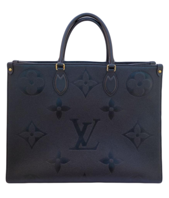 BLACK MONOGRAM EMPREINTE LEATHER ONTHEGO TOTE BAG