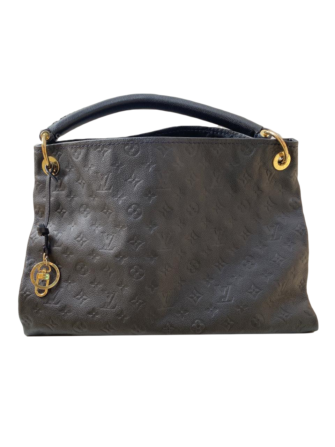 DARK BLUE EMPREINTE MONOGRAM ARTSY MM HANDBAG