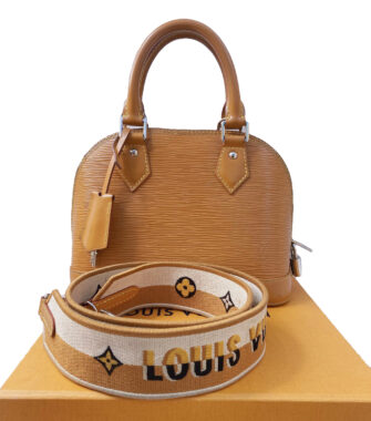 HONEY GOLD EPI LEATHER ALMA BB BAG