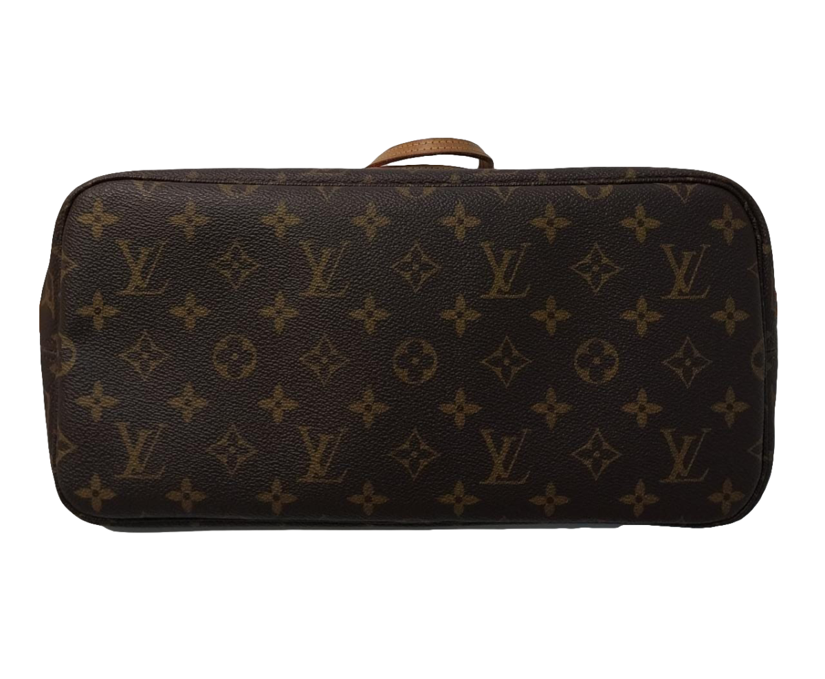 BROWN MONOGRAM CANVAS NEVERFULL MM BAG