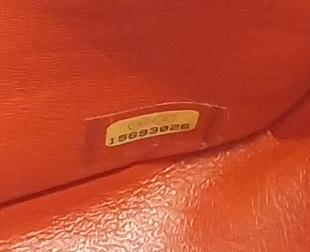 RED ORANGE LAMBSKIN LEATHER MAXI CLASSIC DOUBLE FLAP BAG