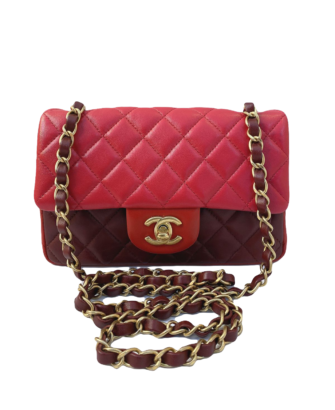 TRICOLORED MINI RECTANGULAR CLASSIC FLAP BAG GHW 21436751
