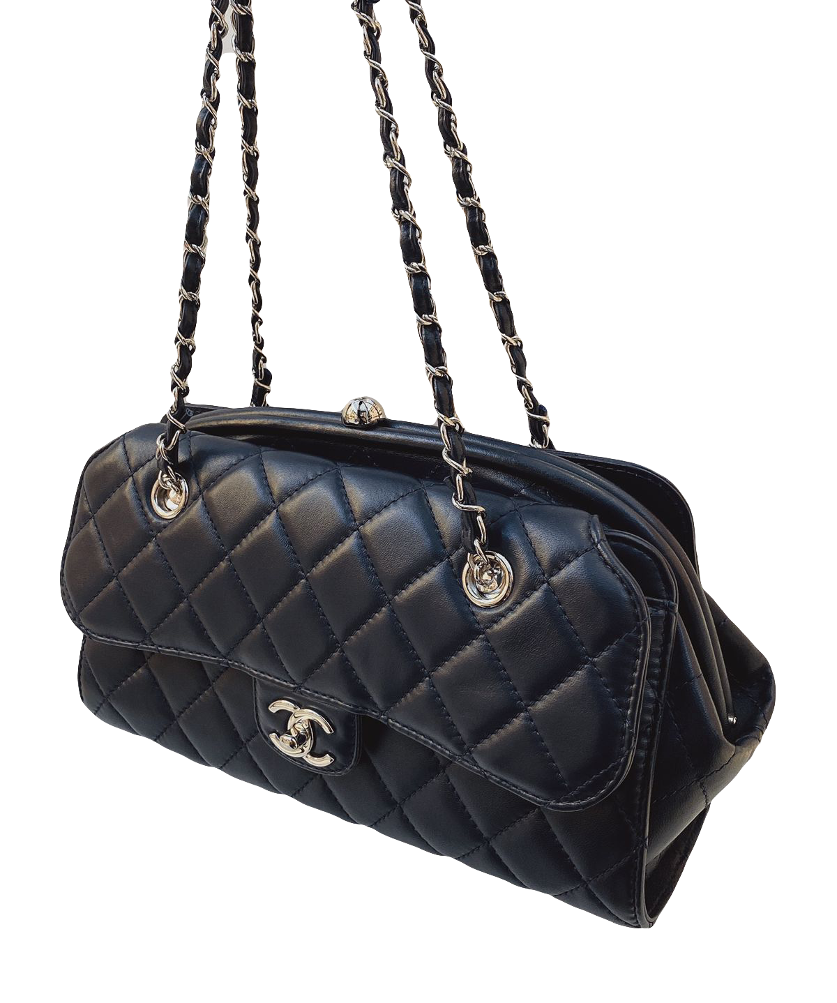 1990s Chanel Brown Quilted Frame Bag  Chanel clutch bag, Vintage chanel bag,  Bags