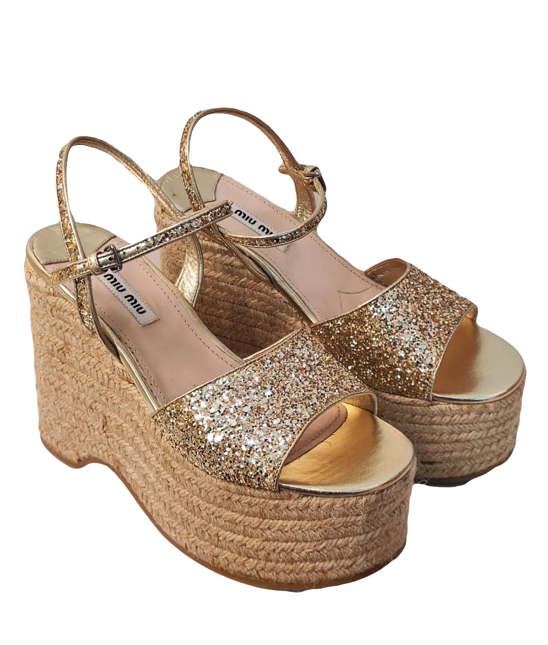 Cloth heels Badgley Mischka Gold size 6.5 US in Cloth - 40837670