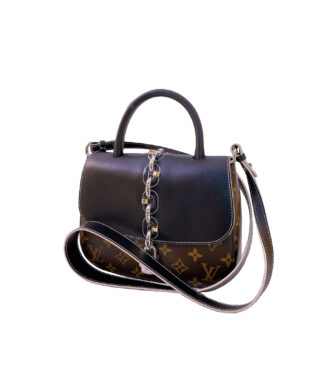 BROWN BLACK MONOGRAM CHAIN IT PM BAG