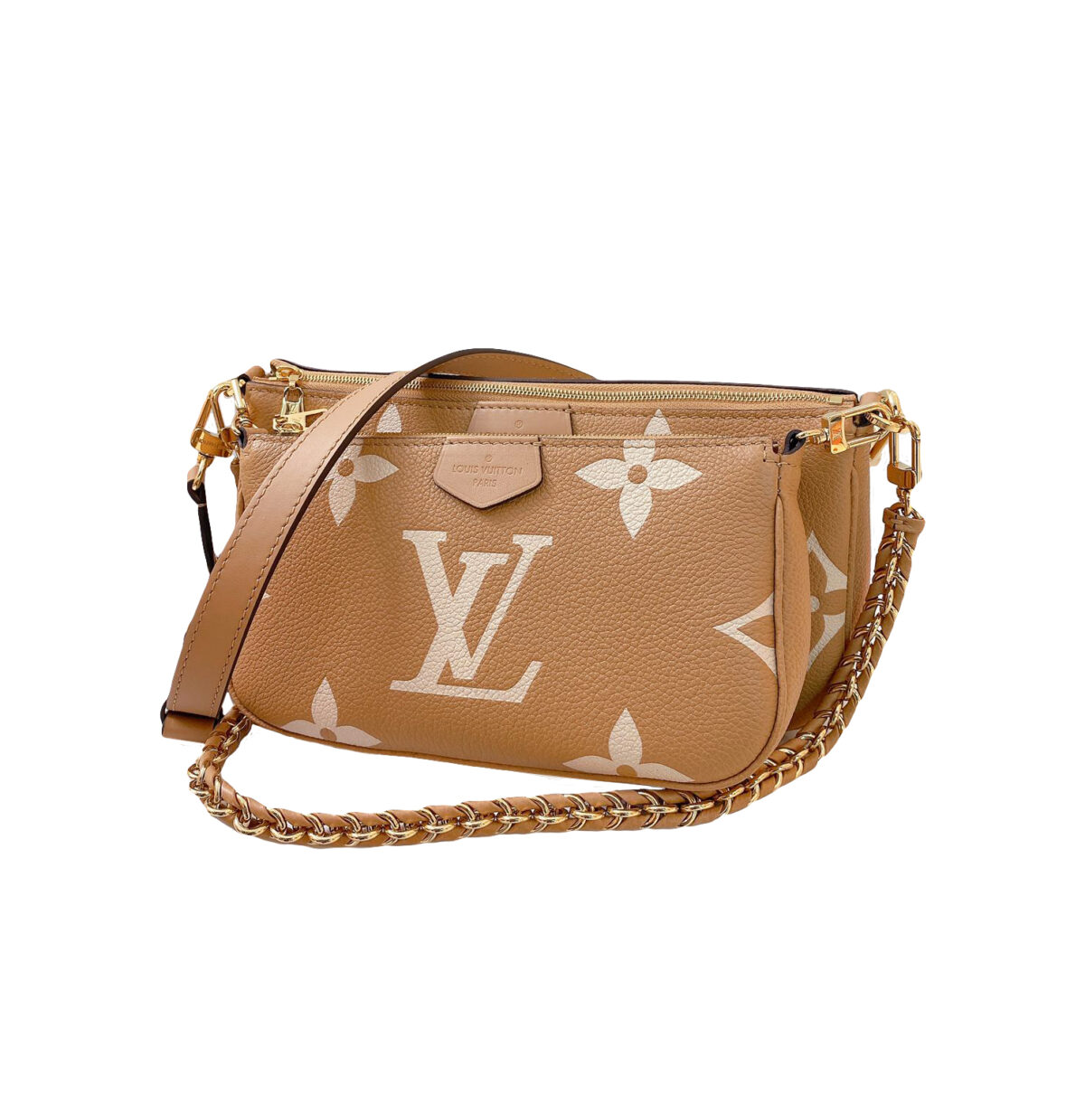 ARIZONA/BEIGE BICOLOUR MONOGRAM EMPREINTE LEATHER MULTI POCHETTE ACCESSORIES CROSSBODY BAG