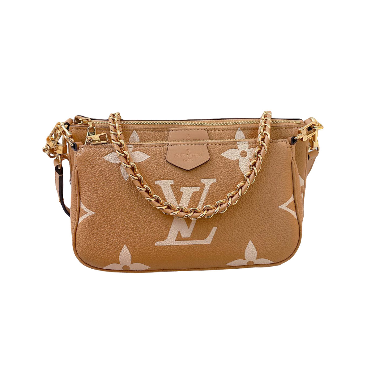 ARIZONA/BEIGE BICOLOUR MONOGRAM EMPREINTE LEATHER MULTI POCHETTE ACCESSORIES CROSSBODY BAG