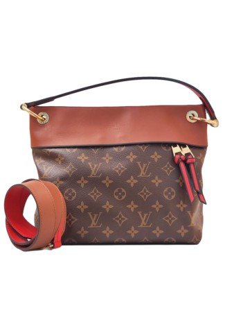 BROWN CARAMEL TUILERIES BESACE 2WAY BAG