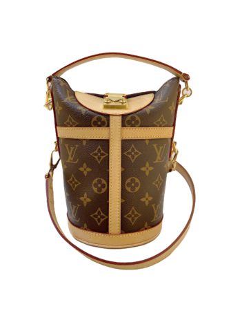 BROWN MONOGRAM CANVAS DUFFLE BAG