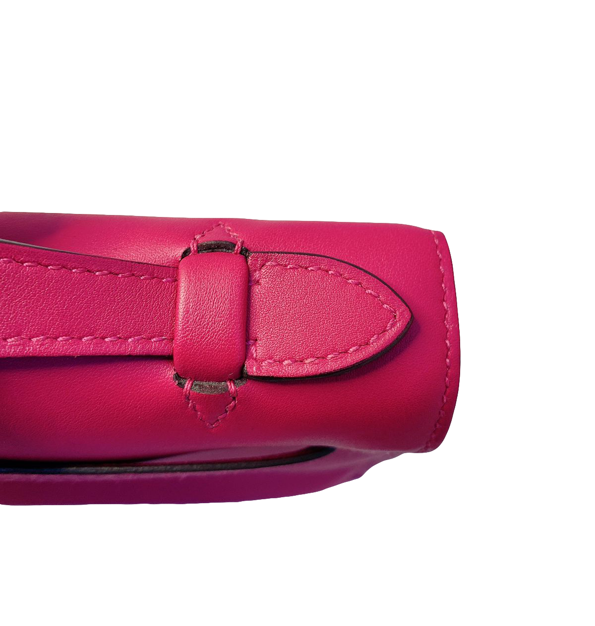 Hermes Kelly Pochette Rose Pourpre Swift Palladium Hardware #D - Vendome  Monte Carlo