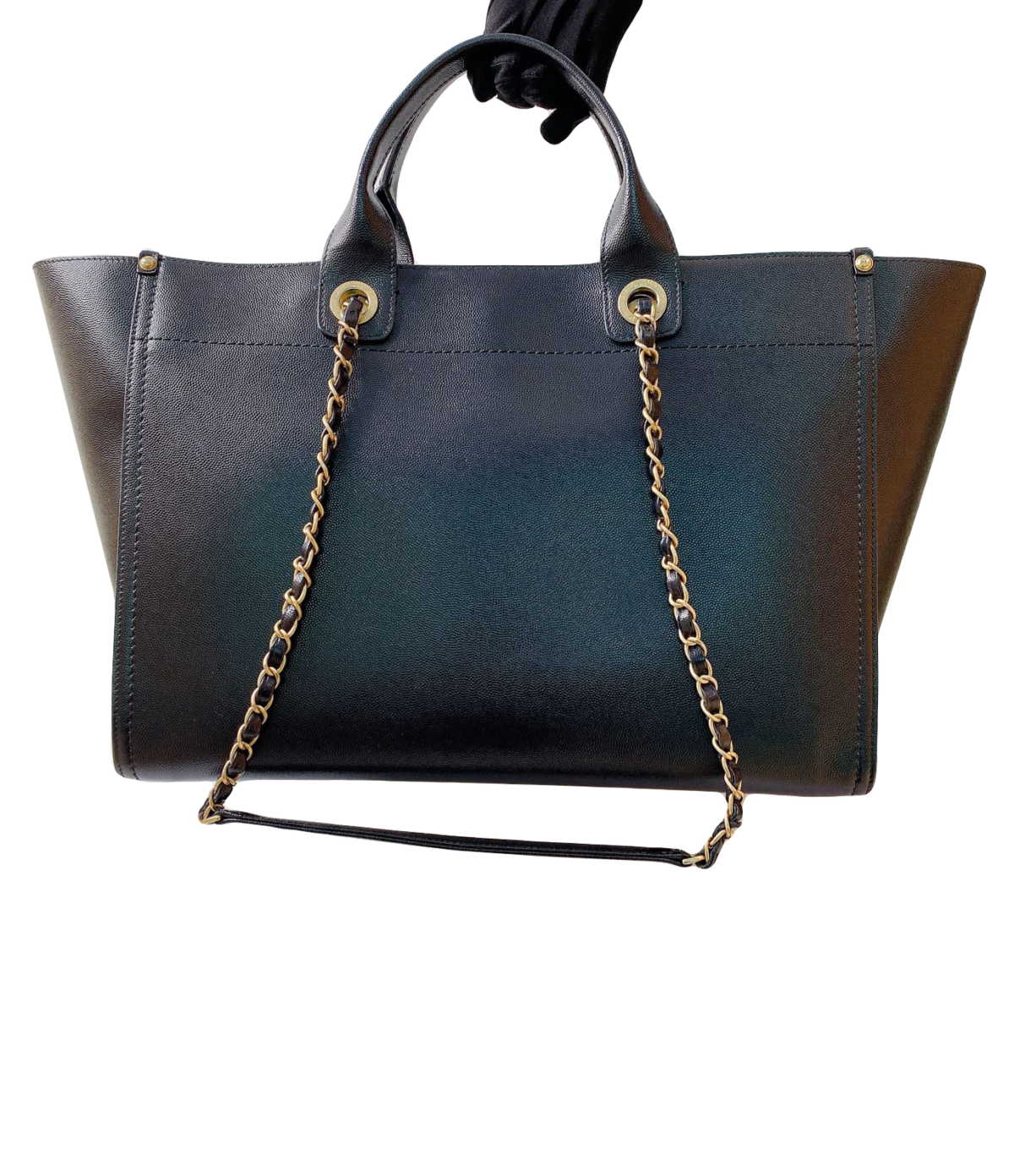 BLACK CC DEAUVILLE STUDDED BAG