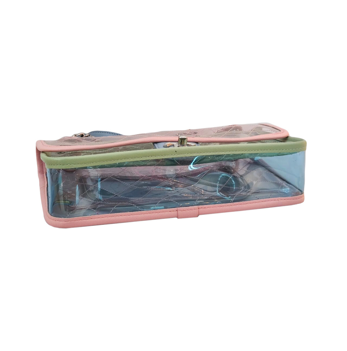 SMALL COCO SPLASH FLAP BAG WITH QUILTED PVC