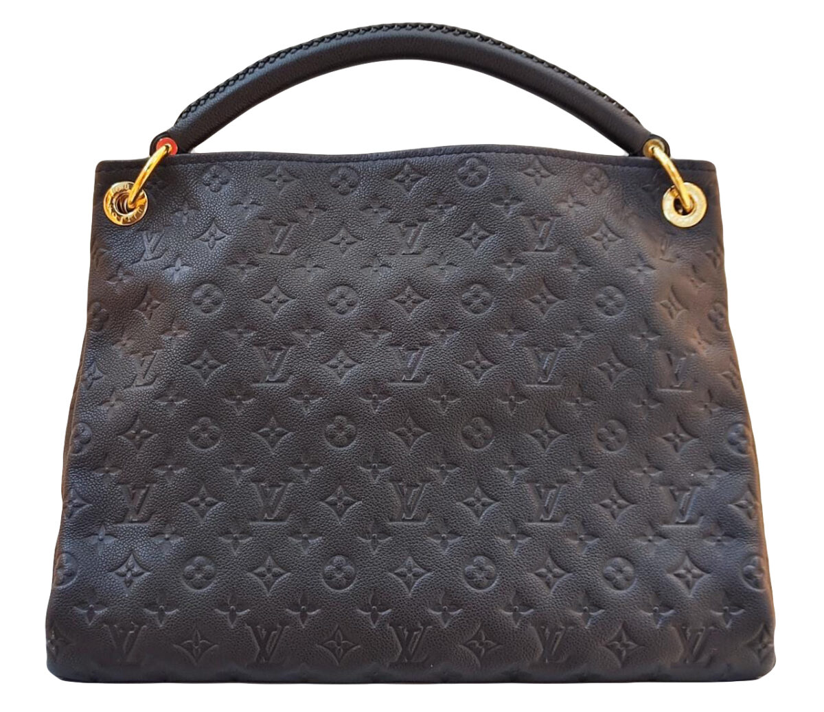 NAVY BLUE EMPREINTE LEATHER ARTSY MM BAG
