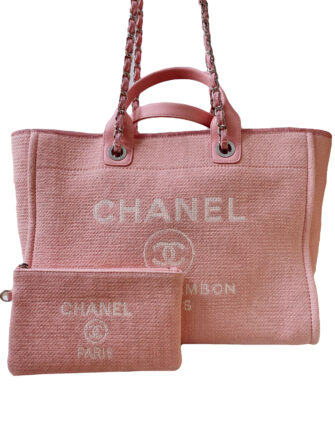 PINK MIXED FIBERS LARGE TOTE DEUAVILLE TOTE BAG