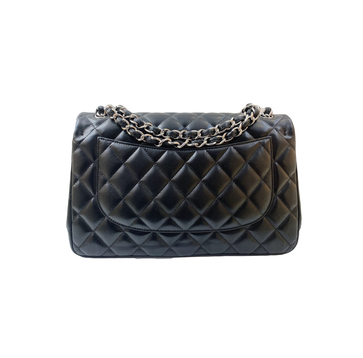 BLACK CAVIAR LEATHER MEDIUM CLASSIC DOUBLE FLAP BAG