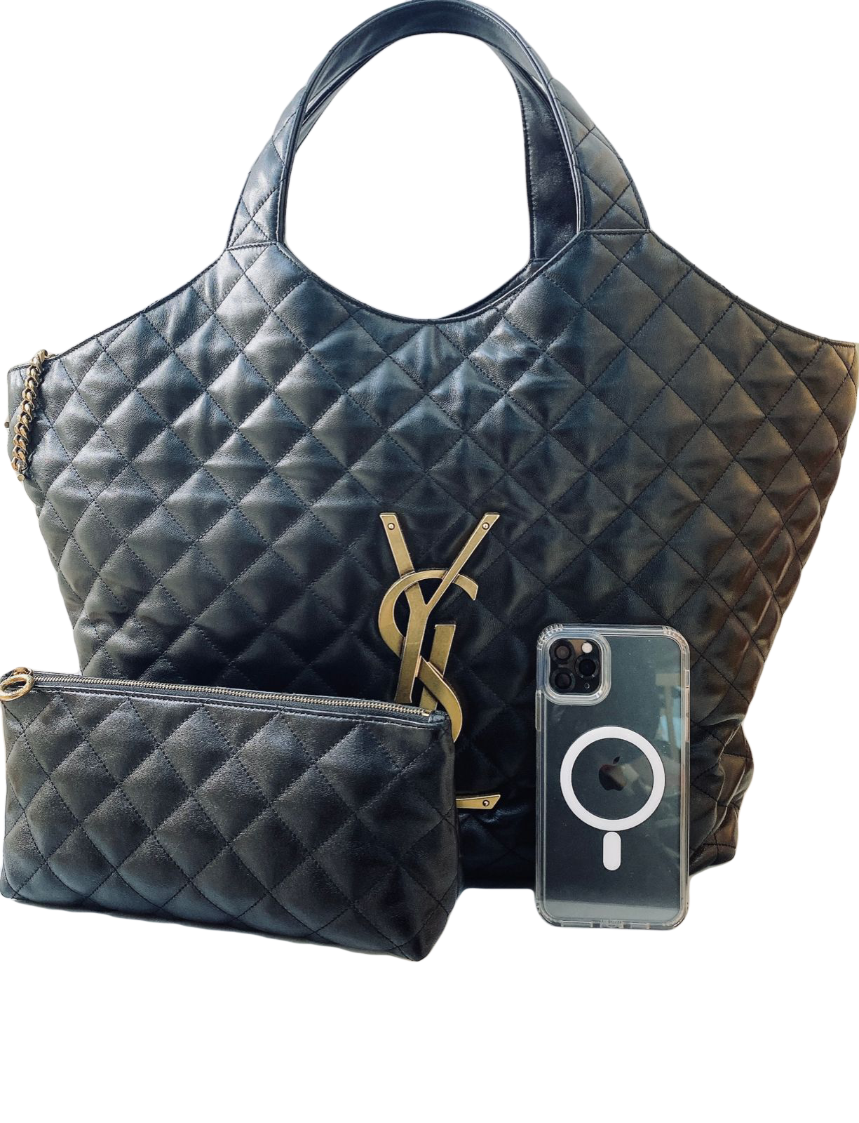 YSL Icare Maxi Shopping bag in quilted lambskin