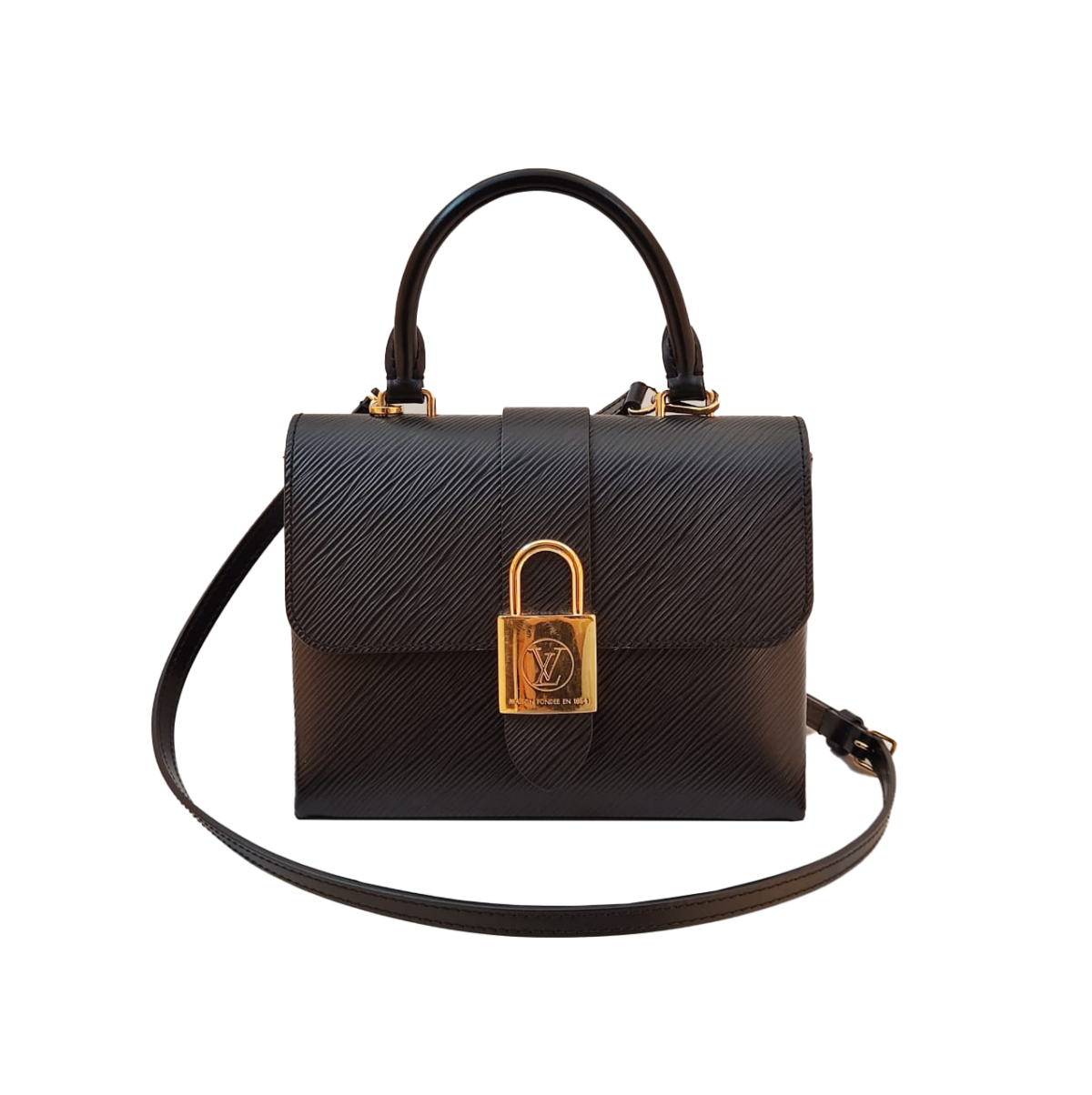 BLACK EPI LEATHER LOCKY BB BAG