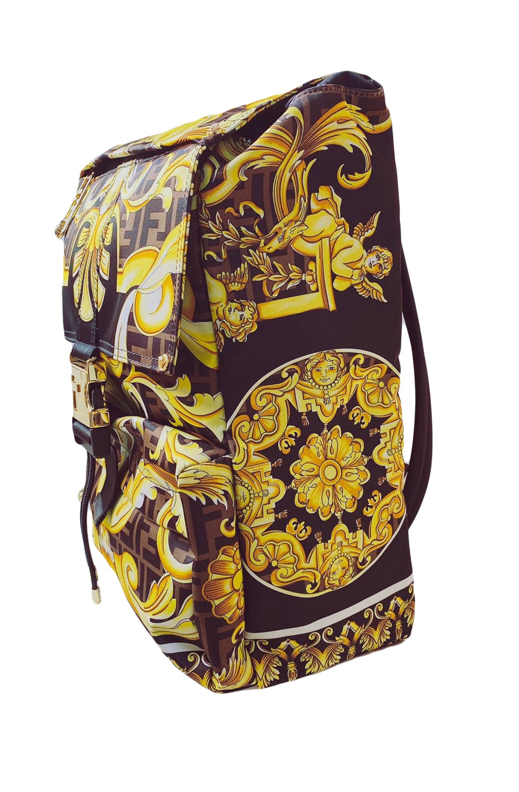 Fendi x Versace Fendace Fendiness Backpack Printed Zucca Nylon Medium -  ShopStyle