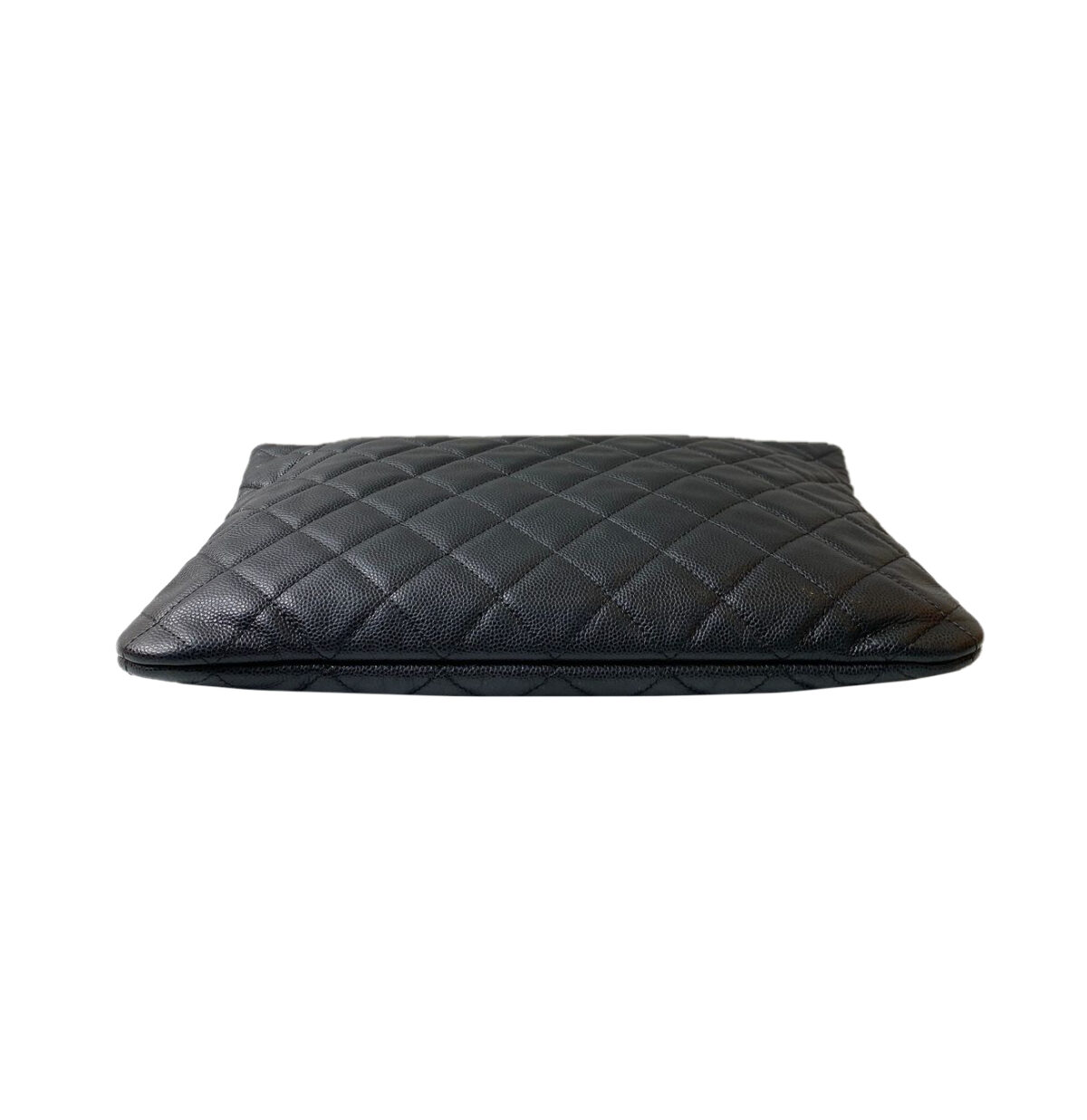 BLACK CAVIAR LEATHER MEDIUM O CASE POUCH