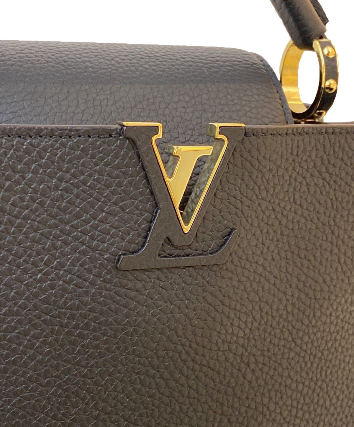 BLACK TAURILLON LEATHER CLASSIC CAPUCINES BB HANDBAG