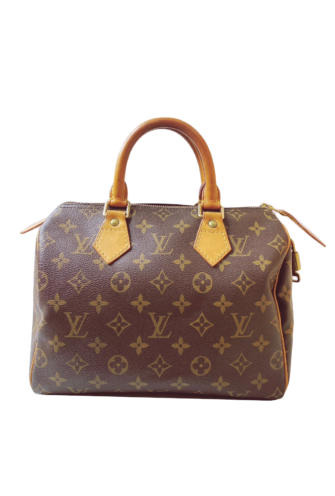 BROWN MONOGRAM CANVAS SPEEDY 25 HANBAG