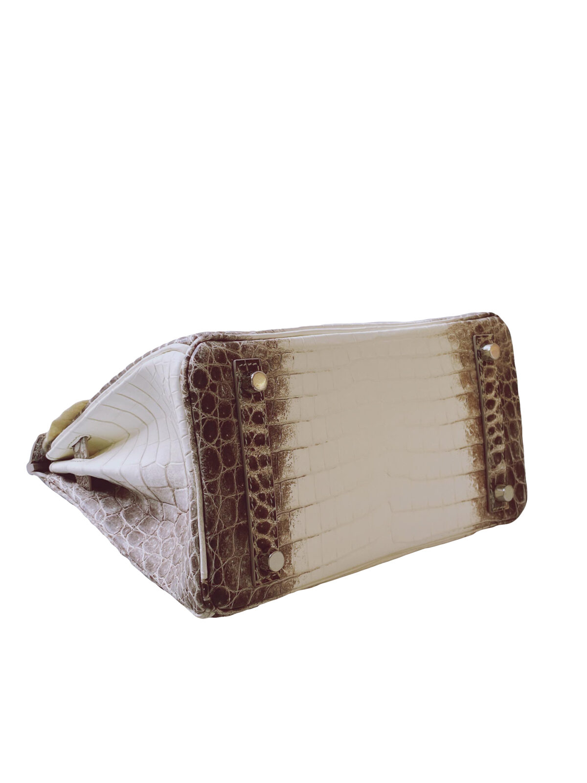 BIRKIN 25 HIMALAYA NILOTICUS CROCODILE 18K WHITE GOLD AND DIAMOND ENCRUSTED HARDWARE